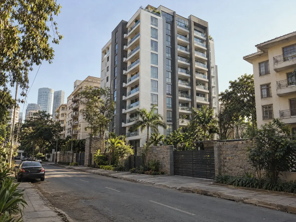 Residential street in Westlands